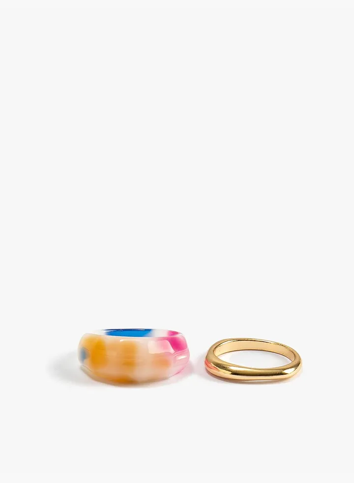 Ring Set 2 Pack Multicolor