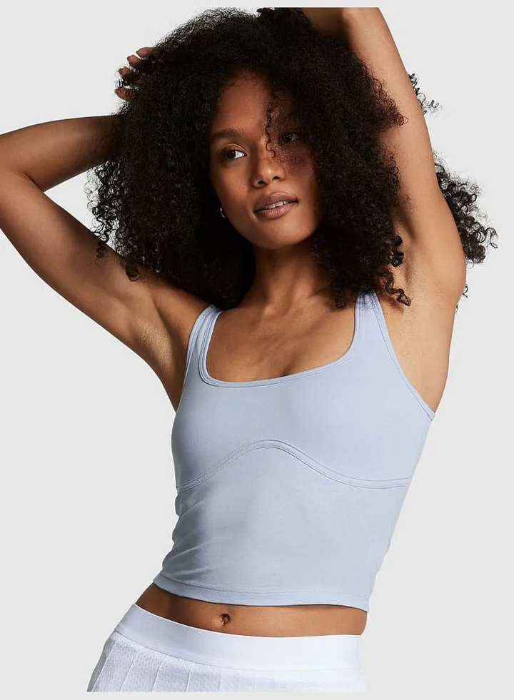 Cotton Contour Crop Tank Top