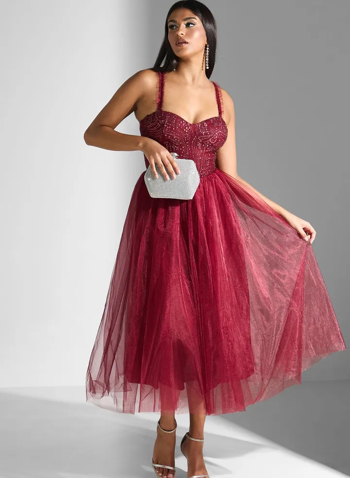 Shimmer Tulle Dress