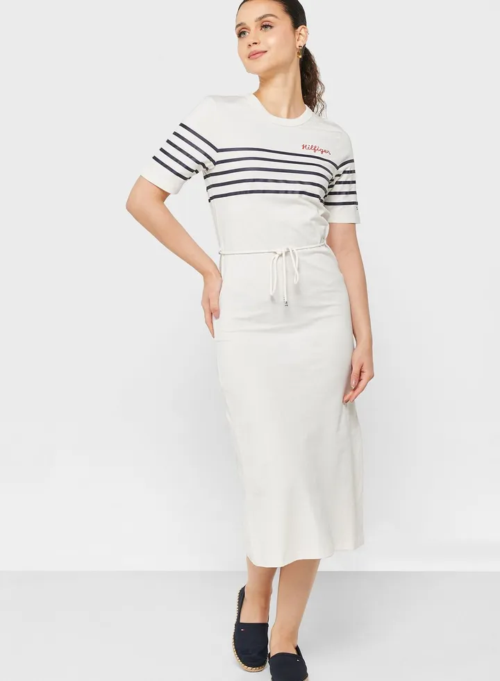 Striped Knitted Dress