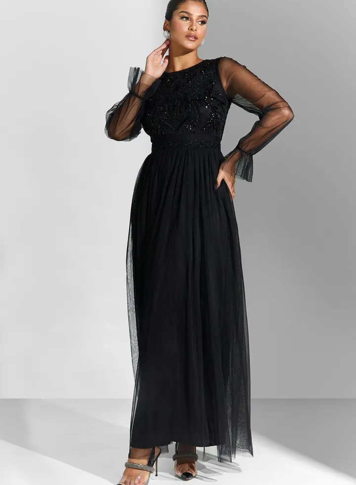 Embellished Bodice Dress