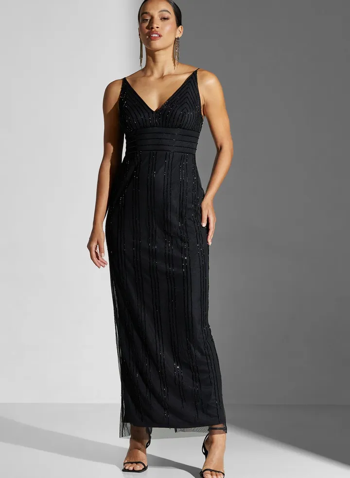 Dana Strappy Embellished Dress