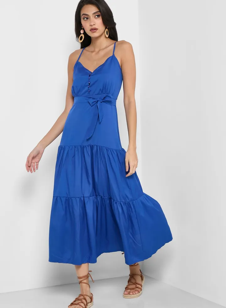 Tiered Strappy Dress