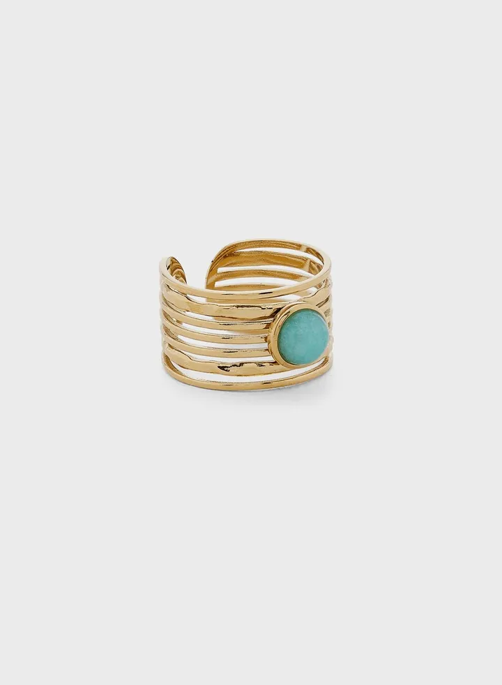 Helene Layered Circle Design Ring
