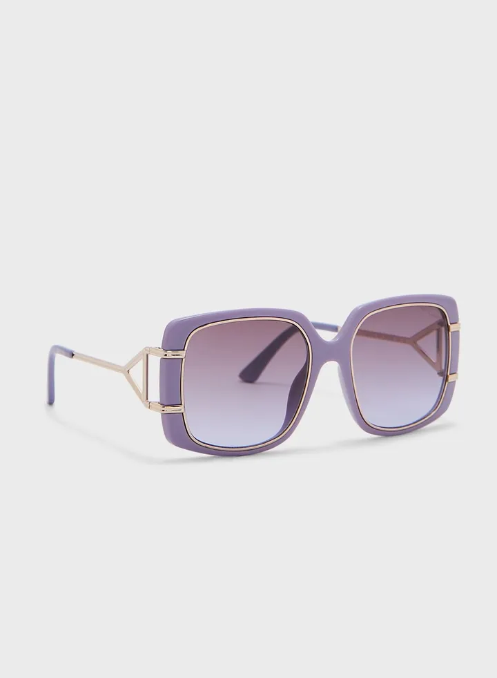 Injected Oversized Sunglasses