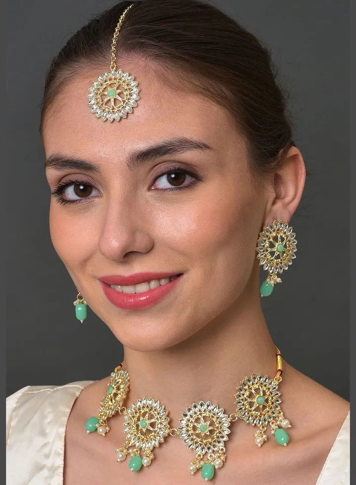 Kundan Gold Plated Necklace Set