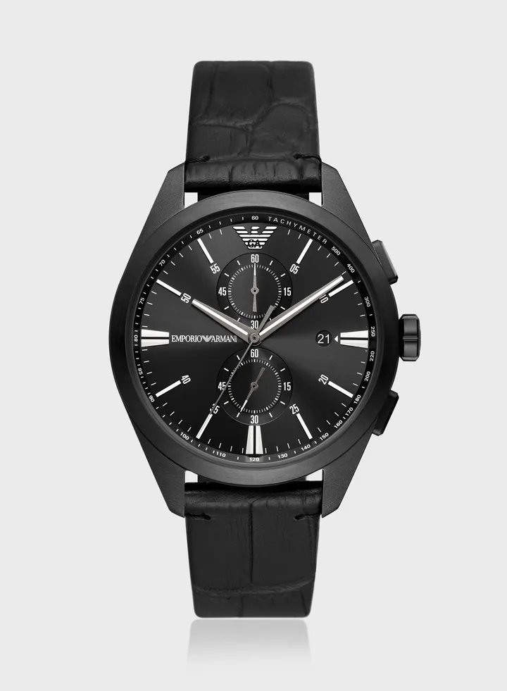 Ar11483 Leather Strap Analog Watch