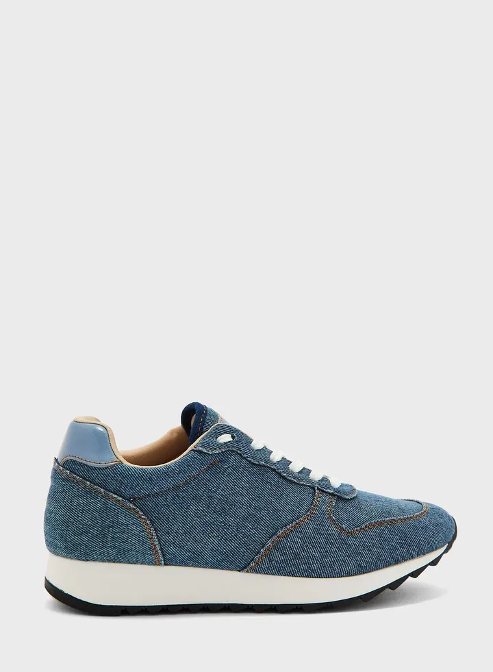 Denim Lace Up Sneaker