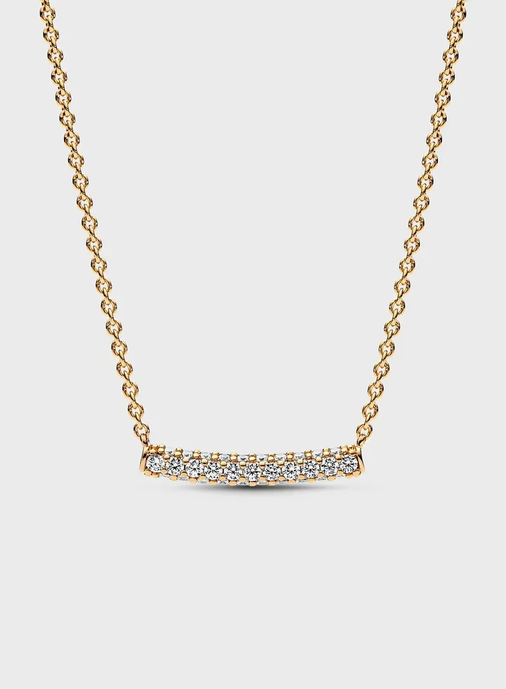 14K Gold Plated Cubic Zirconia Necklace