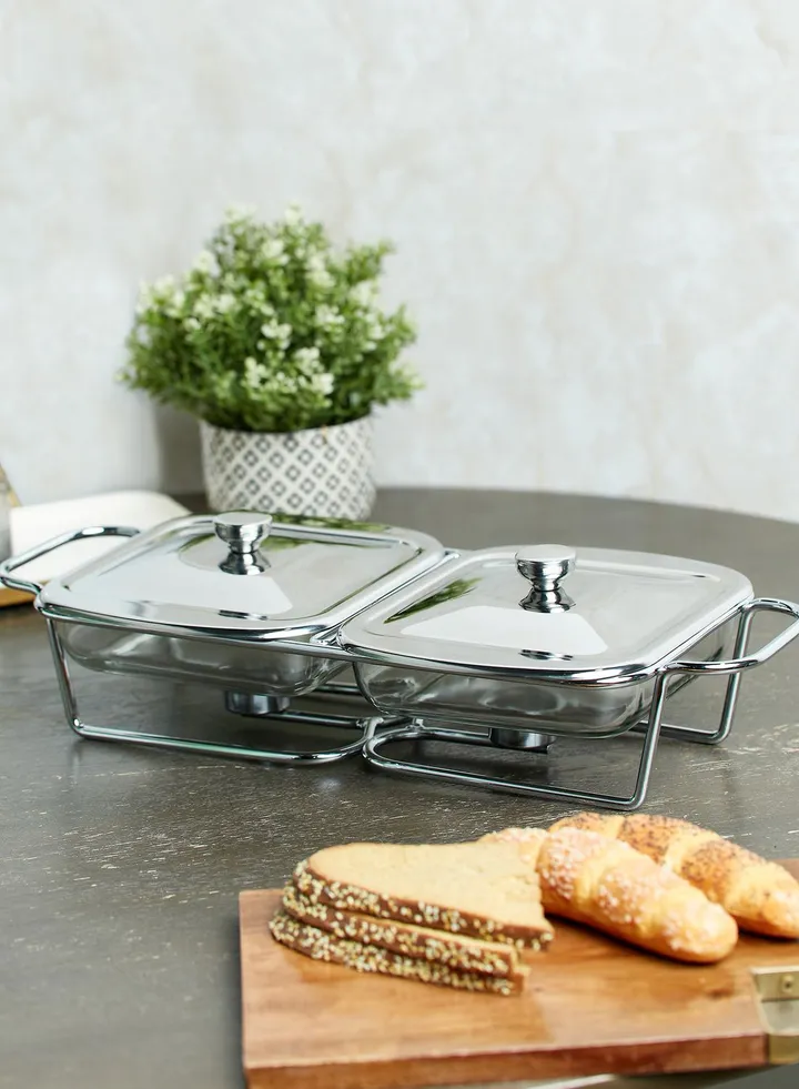 Twin Stainless Steel Food Warmer