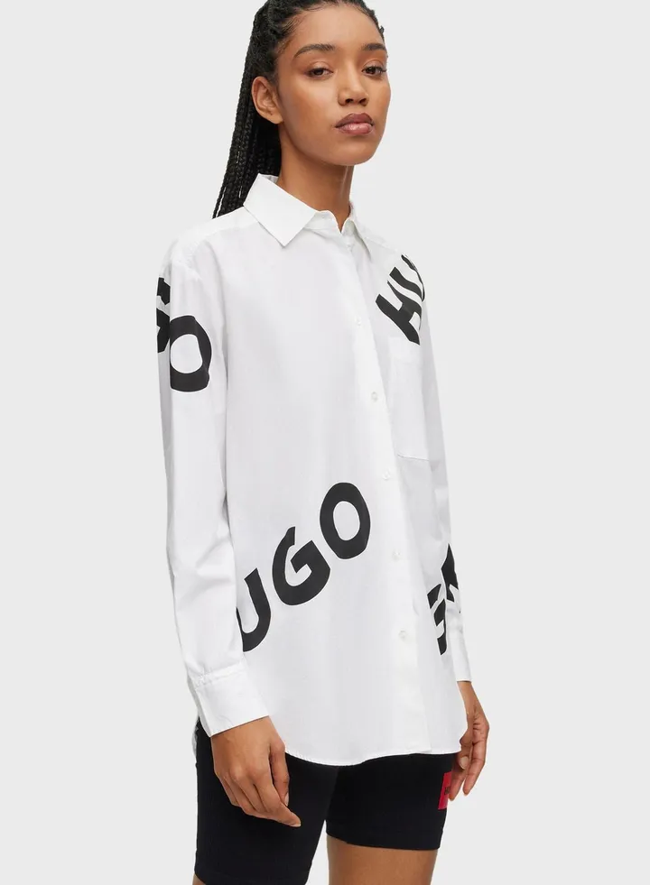 Logo Pocket Detail Shirt