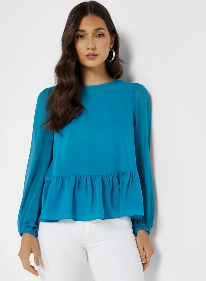 Ruffle Hem Top