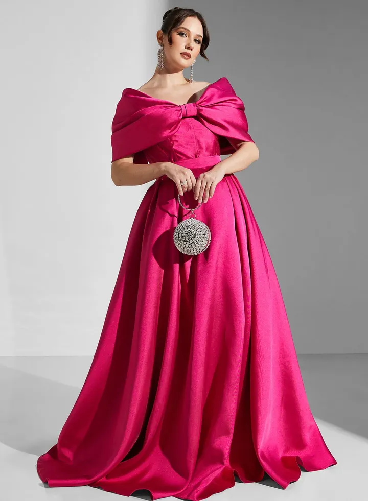 Bardot Satin Dress