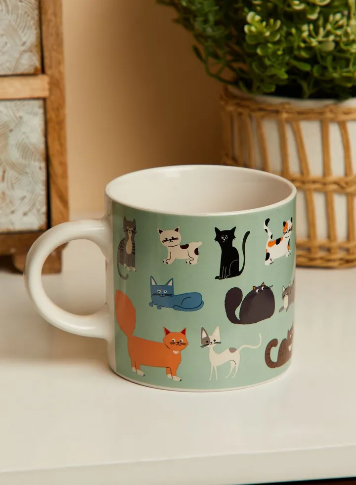 Nine Lives Cat Mug