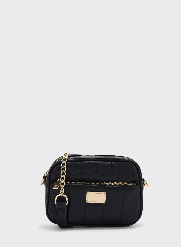 Chain Detailed Crossbody Bag