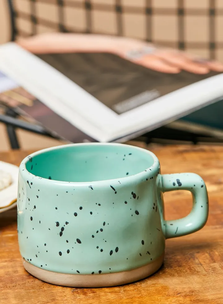 Green Speckle Glaze Mug