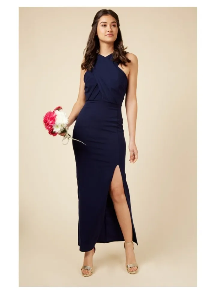 Navy Bridesmaid Dress-Little Mistress