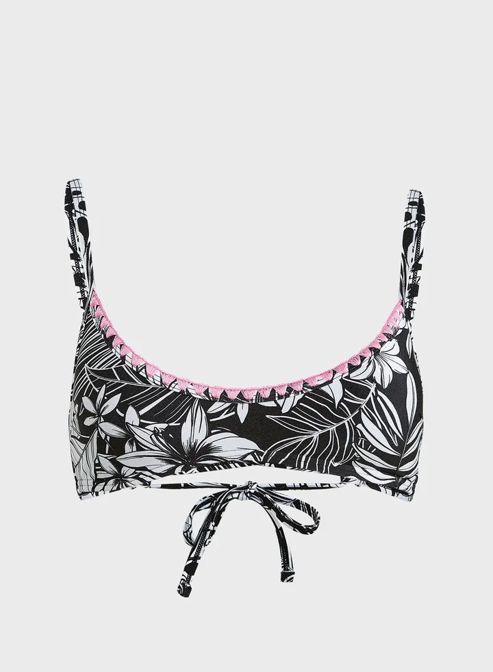 Printed Bikini Top