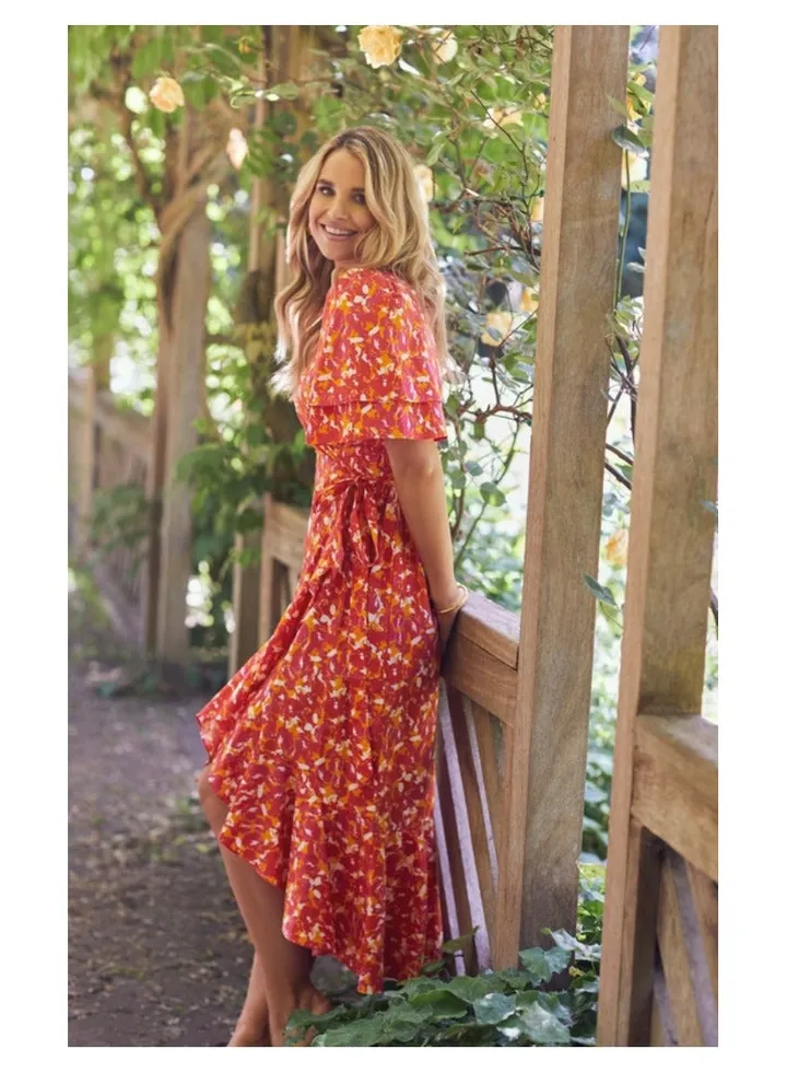 Little Mistress Floral Wrap Midaxi
