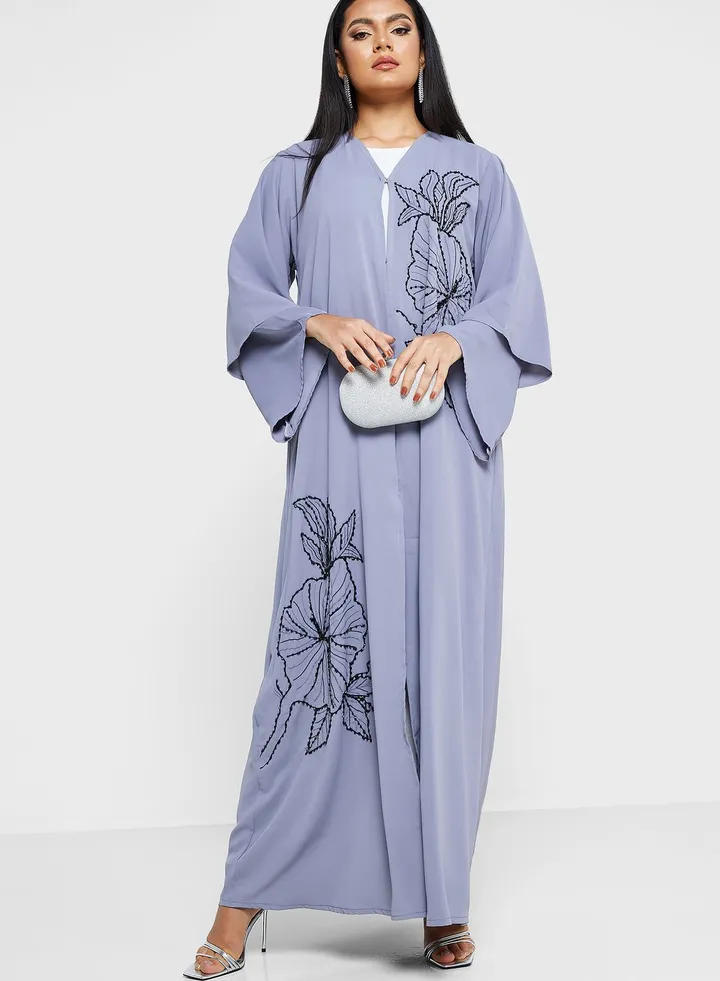 Floral Print Abaya