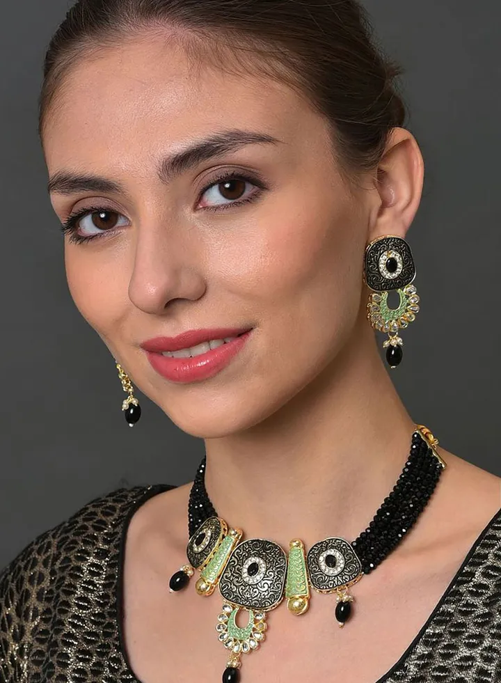 Kundan Gold Plated Necklace Set