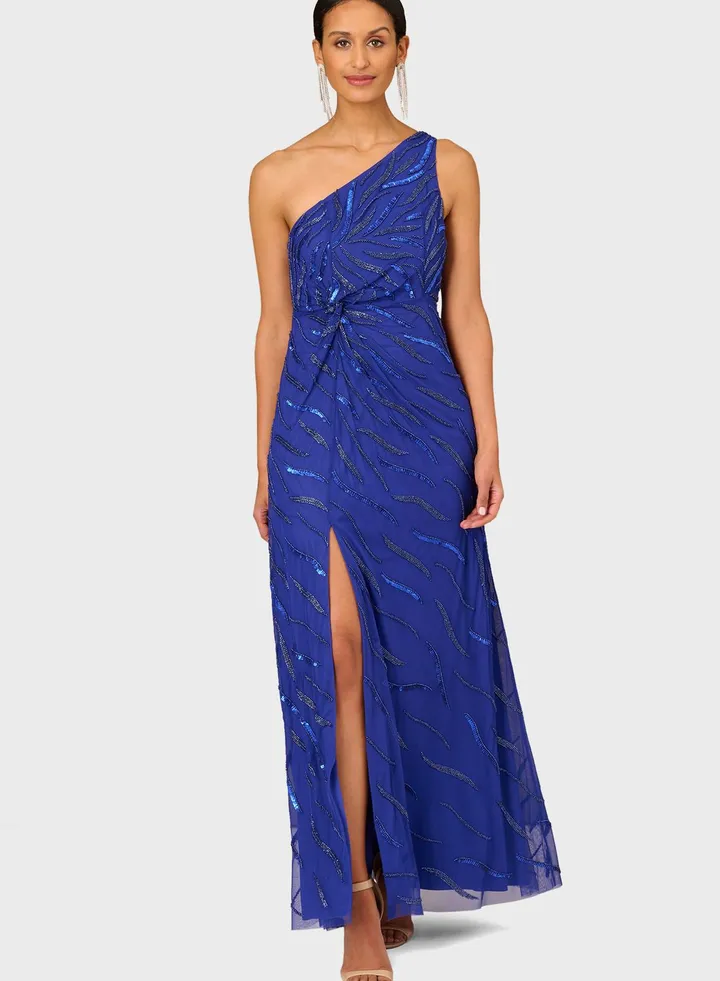 One Shoulder Tiered Dress