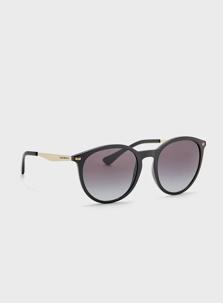 0EA4148 Round Sunglasses