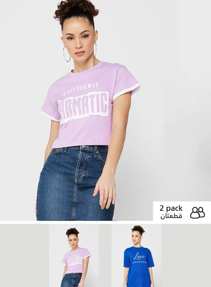 2 Pack Graphic T-Shirt