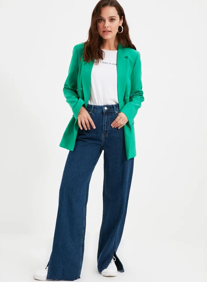 High Waist Straight Jeans