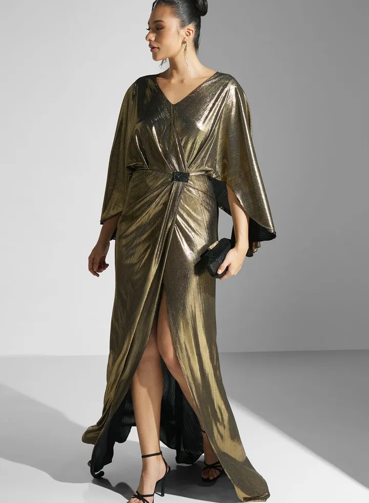 Foil Shimmer Gown