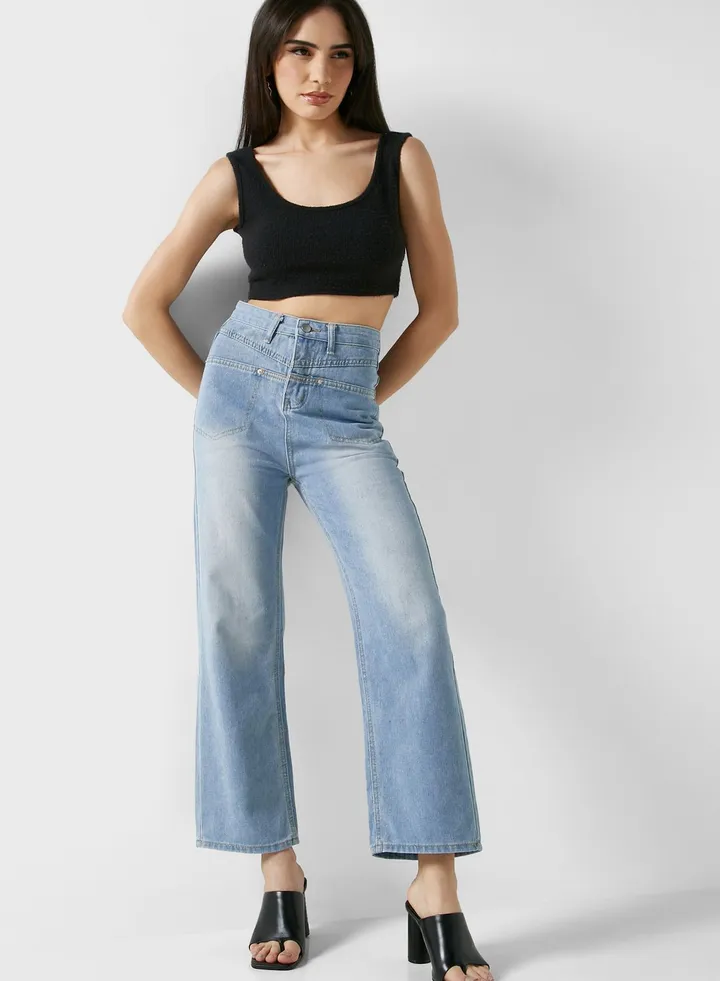 High Waist Wide Leg Jeans