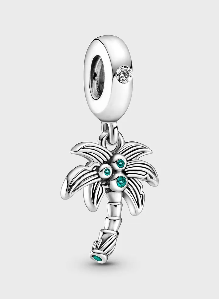 Palm Tree & Coconuts Dangle Charm