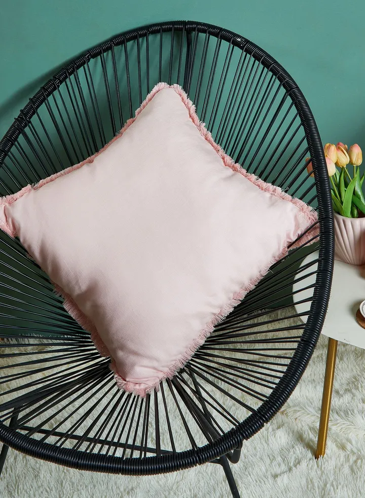 Pink Linen Cushion