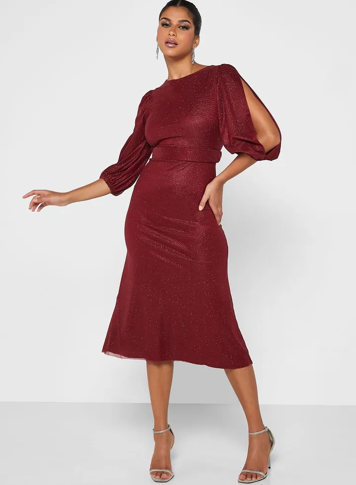 A-Line Shimmer Dress