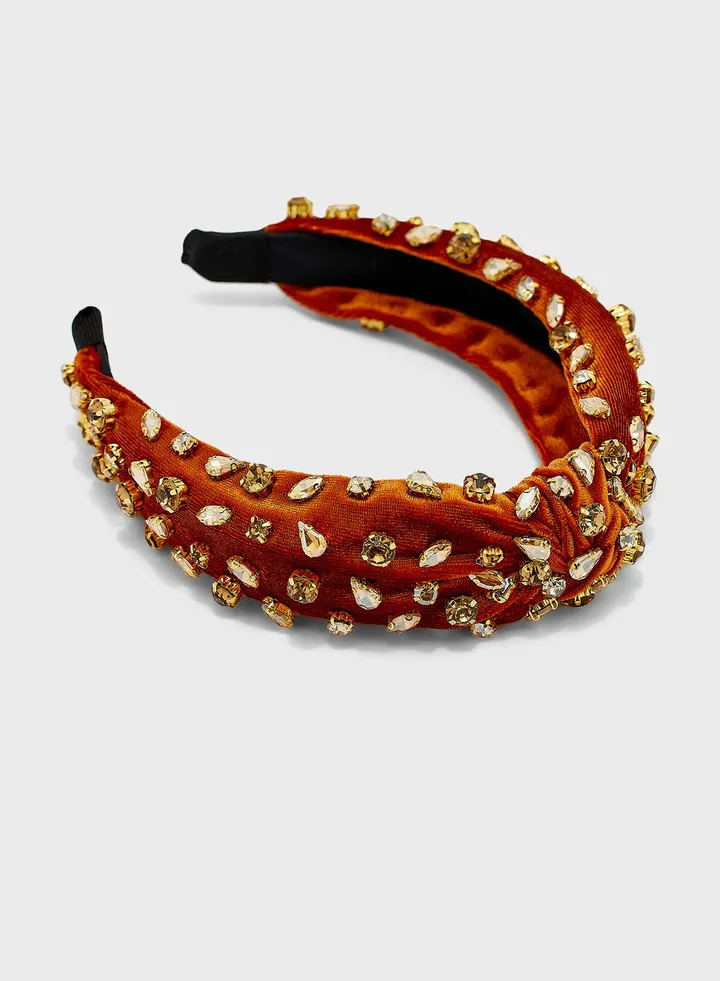 Diamante Velvet Headband