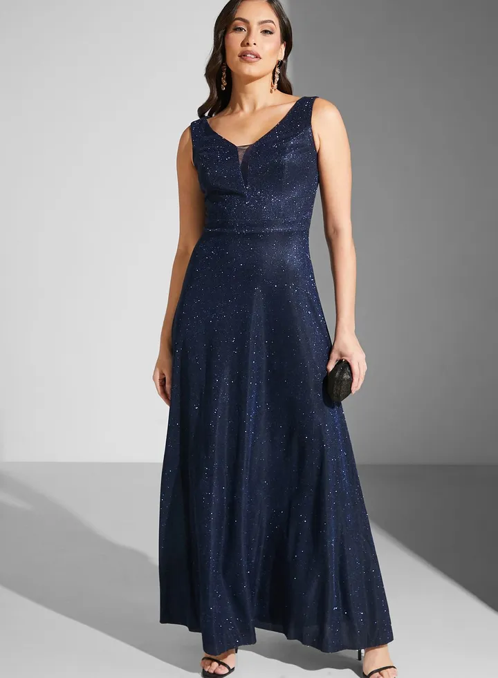 Shimmer A-Line Dress