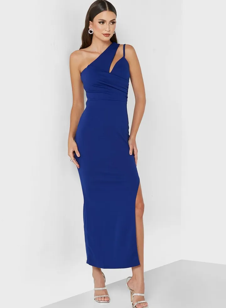 One Shoulder Strappy Dress