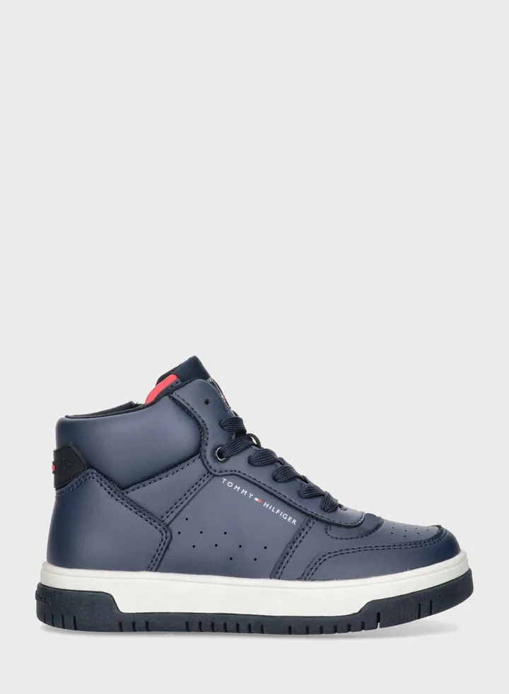 Kids High Top Zipper Sneakers