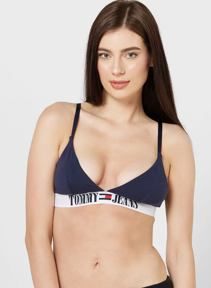 Logo Band Bikini Top