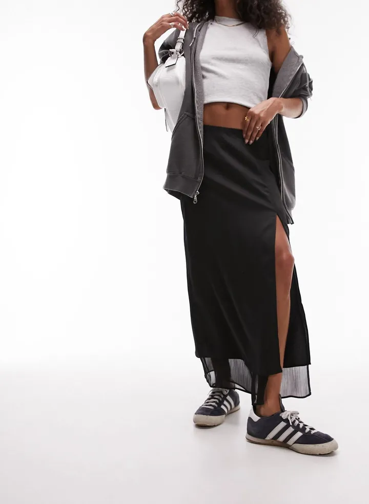 High Waist Midi Skirt