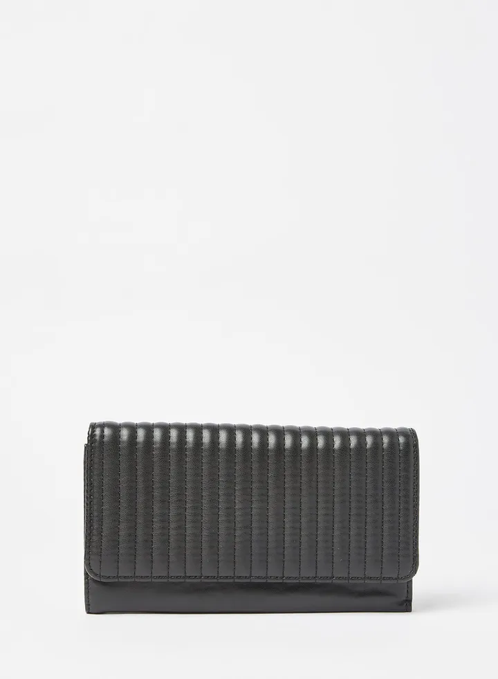 Quilted Wallet Black