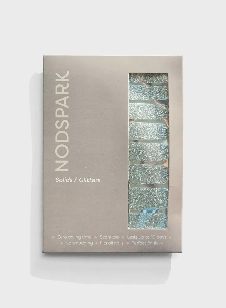 Nail Art Wrap - Silver Glitz