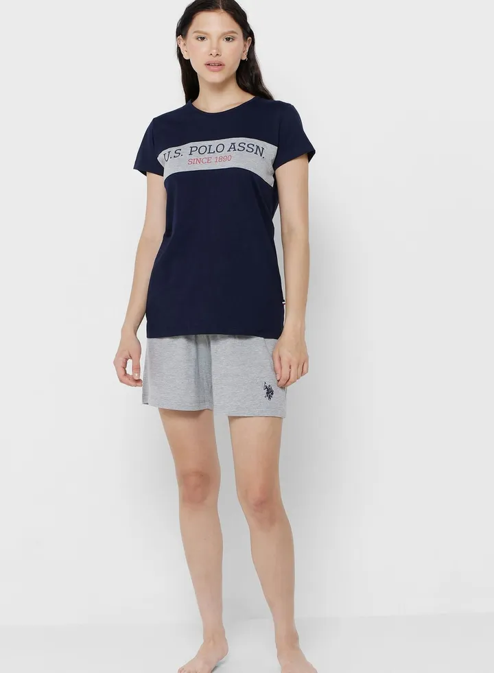 Logo T-Shirt & Shorts Set