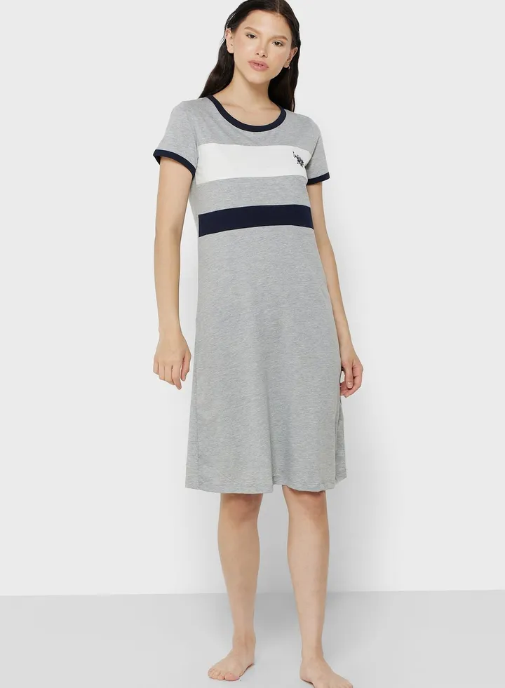 Logo Knitted Night Dress