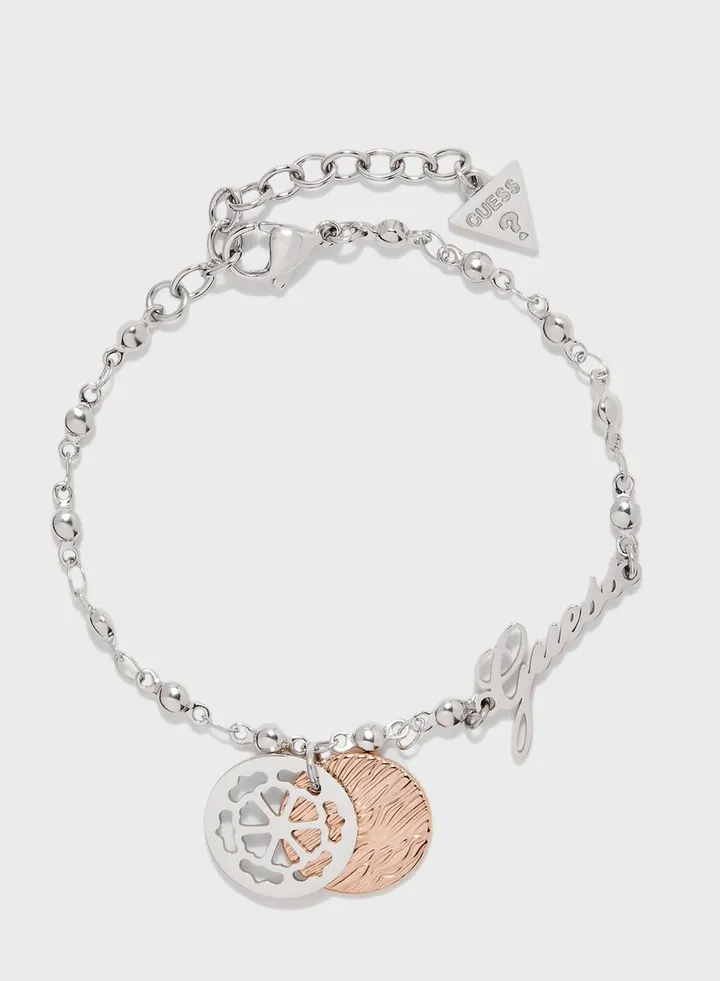 Chain And Double Coins Bracelet