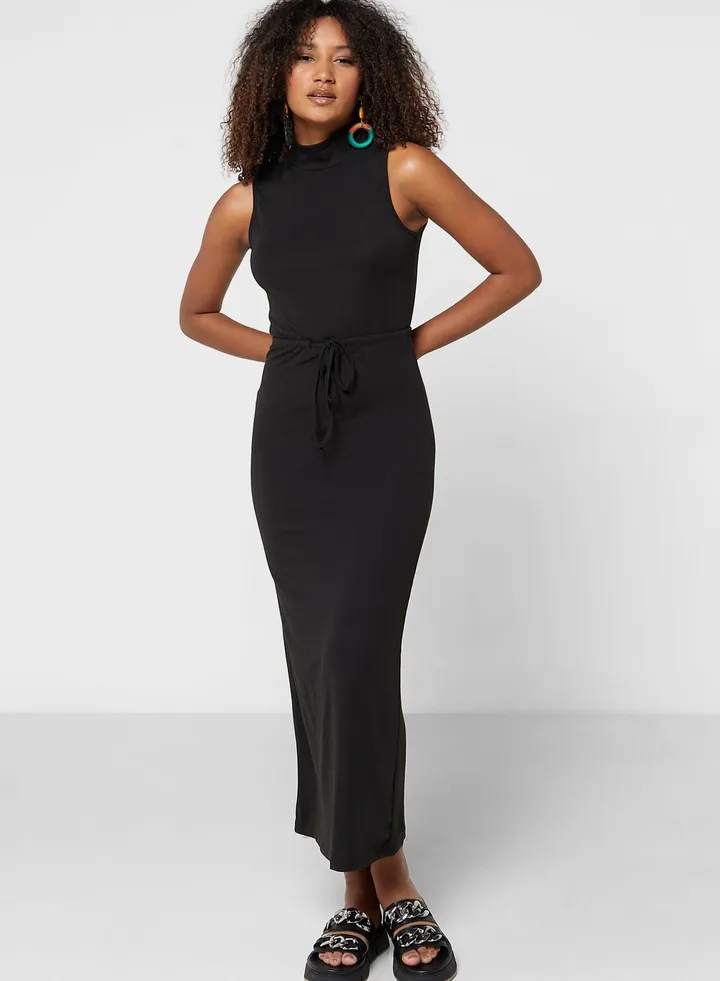 High Neck Bodycon Dress