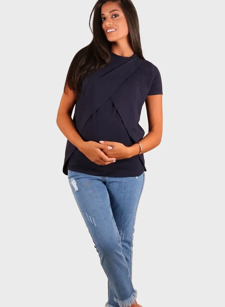 Crea Neck Nursing Top