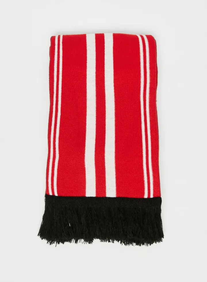 Logo Striped Scarf