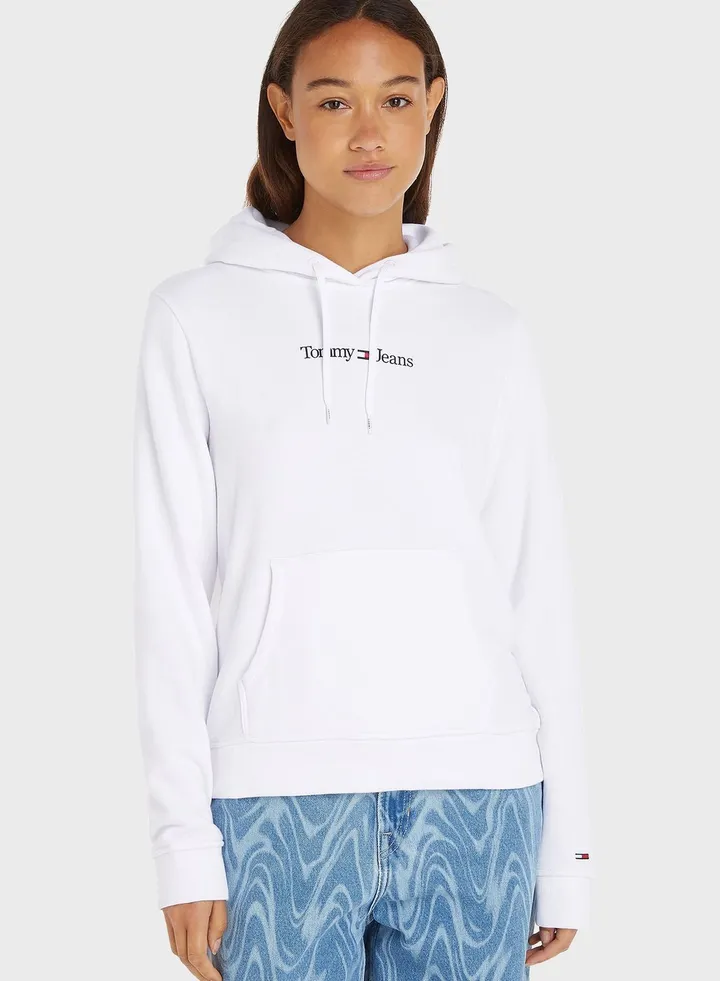 Logo Pocket Detail Hoodie