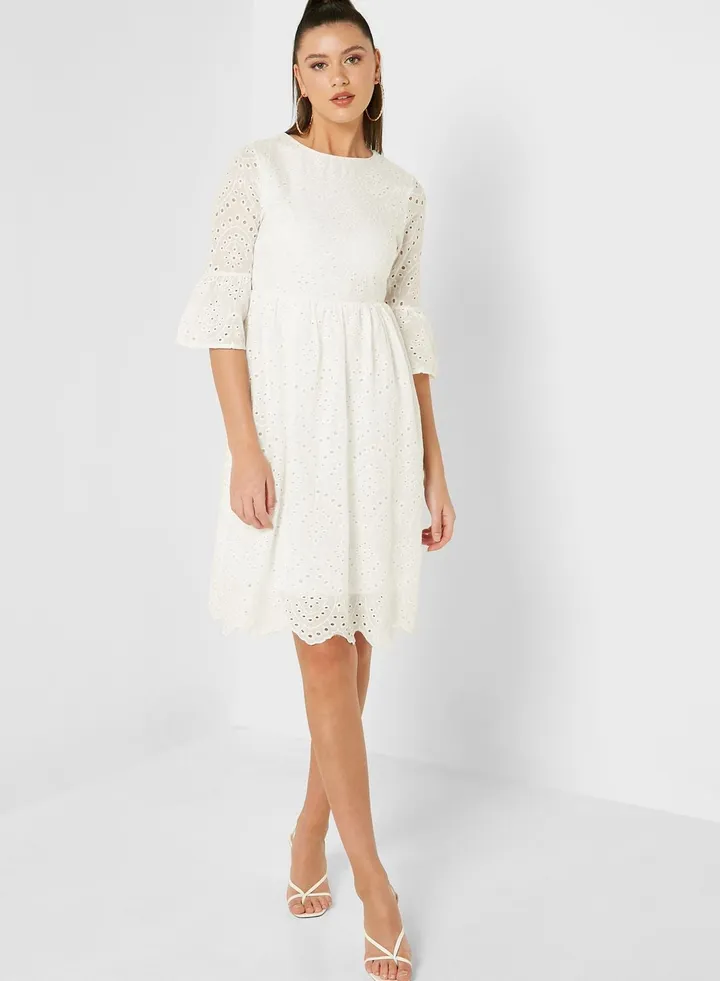 Schiffli Dress